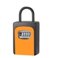 thumbnail image 1 of Key Lock Box Wall Mounted Aluminum Alloy Key Safe Box Weatherproof 4 Digit Combination Keys Storage Lock Boxes Indoor Outdoor ,Built to Last, 1 of 7