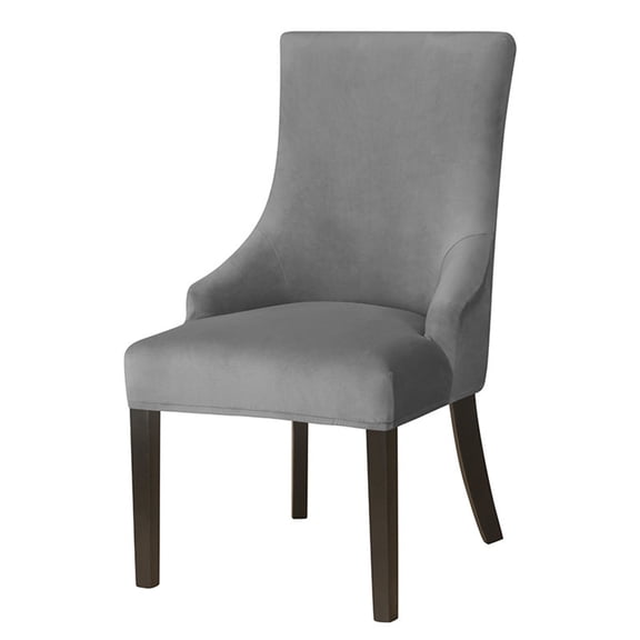 SUYOLL Elastic Stretch Velvet Dining Chair Slipcover Removable Washable Wingback Chair Protector Cover Easy To Clean