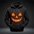 thumbnail image 1 of MHFRRA Chandails à Capuchon et Chandails Mode pour Hommes Chandail à Capuchon d'Halloween pour Hommes Imprimé Réaliste 3D Décontracté à Manches Longues Chandail à Capuchon d'Halloween TTTG, 1 of 2
