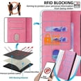 thumbnail image 4 of For Xiaomi Redmi Note 14 Pro 4G Wallet Case Wave Shape RFID Blocking PU Leather Stand Phone Cover -, 4 of 5