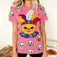 thumbnail image 2 of Camiseta de Manga Corta con Cuello de Tripulación de Impresión de Payaso Casual para Fiesta de Carnaval Verano Diario, 2 of 7