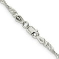thumbnail image 3 of 925 Sterling Silver Singapore Chain Styles Necklace 3 mm 24 inch, 3 of 4