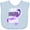 AE-Light Blue, variant on Inktastic I Wear Purple for My Mama Lupus Awareness Boys or Girls Baby Bib