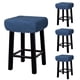 thumbnail image 1 of Uxcell 4Pcs Fundas de Taburete Rectangulares, Fundas de Taburete de Bar, Funda de Asiento de Silla Azul Marino, 1 of 6