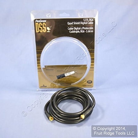 12  Quad Shield Digital Coaxial Cable  Black Leviton Misc. Wire 641-40871-12E price history on PriceWatchPro