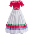 thumbnail image 4 of Monster Cheerleader Cosplay Dress Halloween Puff Sleeves Pink Fancy-Dress, 4 of 8