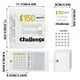 thumbnail image 2 of Carpeta vertical de ahorros | Álbum de tres agujeros con clip de hierro | Organizador de sobres de PVC para dinero | Libreta de ahorros para presupuestos | Tarjetero compacto y duradero para viaj, 2 of 3