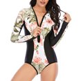 thumbnail image 1 of Traje de buceo traje de baño sexy traje de surf de manga larga de una pieza traje de baño femenino con protección solar,m, 1 of 6