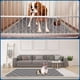 thumbnail image 3 of Paquete de 2 Forros para Jaulas de Cobayas, Ropa de Cama para Cobayas de 47 X 24 Pulgadas, Ropa de Cama Reutilizable para Conejos, Forros Absorbentes para Jaulas de Mascotas, 3 of 6