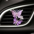 thumbnail image 1 of Mujeres Coche Ambientador Clips Lindo Doble Mariposa Diamante Rhinestone Ambientador Clip De Ventilación Brillante Bling Mujeres Accesorios De Coche Púrpura Sincero Electrónica, 1 of 5