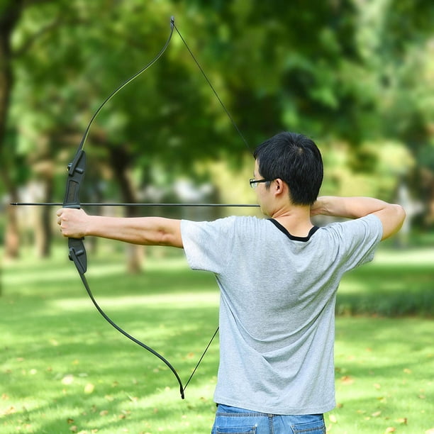 Arc de tir à l'arc démontable pour adulte droitier, arc classique de chasse,  pratique de tir en plein air, 30 à 50 lb