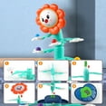 thumbnail image 4 of Juguetes Para Niño Juguete de girasol oscilante con equilibrio de sonido, agarra cuentas y come frijoles, juego de mesa interactivo para padres e hijos. Juguetes Para Bebe 1 Año, 4 of 8