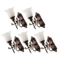 thumbnail image 6 of HONMEET Simulation Mini Lamp Mini House Wall Lamps Dark Red 5Pcs, 6 of 8