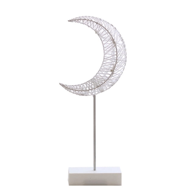 LED Lamp Table Small Night Night Lamp Table Light Rattan Decorative Lighting for Party Festival Christmas, Moon