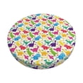 thumbnail image 6 of Uemuo Colorful Dinosaurs Pattern Round Bar Stool Seat Covers Washable Stool Cushion Slipcover Elastic Bar Chair Covers-12 inch, 6 of 7
