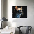 thumbnail image 3 of Nawypu Canvas Wall Art Siamese Cat Pictures Poster Print Animal Prints Wall Decor With Framed, 3 of 4