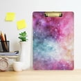 thumbnail image 6 of FMSHPON Colorful Galaxy Clipboard Hardboard Wood Nursing Clip Board and Pull for Standard A4 Letter 13x9 inches, 6 of 8