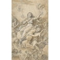 thumbnail image 2 of Michel Corneille the younger 13x18 Gold Ornate Wood Frame and Double Matted Museum Art Print Titled - The Assumption of the Virgin, 2 of 4