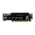 thumbnail image 2 of PCIE4.0 Split Extension Riser Card PCIE X16 TO M.2 NVME SSD Adaptateur Card PCIE X16 TO X8+X4+X4 Quad Vroc.2 NVME Port, 2 of 7