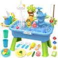 thumbnail image 1 of Fregadero de cocina para niños Toy Max & Deril 4 en 1 con agua corriente, 1 of 9