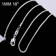 thumbnail image 3 of Soumake 16 Inch - 24 Inch Women Fashion Silver Plated Snake Chain Necklace Jewelry, 3 of 7