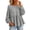 Grey, variant on Yigetop Women's Boat Neck Peplum Sweatshirt Lightweight Long Sleeve Loose Fit Casual Pullover Tops Blackish Green L