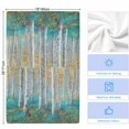 thumbnail image 5 of Teal Yellow Oil Painting Microfiber Kitchen Towel, Contemporary Abstract Art Soft Absorbent Dish Towels, Quick Drying Washable Dishcloths for Kitchen Cleaning, Drying Dishes, 18x28 Inches, 5 of 9