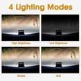 thumbnail image 2 of Lampe LED rechargeable 20 W, lampe portable pliable, batterie intégrée 4\xa0400 mAh, support jaune, 2 of 4