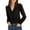 Black, variant on Weardear Women's Long Sleeve V Neck Tops Button Down Collared Work Business Blouses Casual Shirt