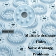 thumbnail image 5 of Round Non Slip Shower Mat , Bathtub Mat with Suction Cups, Textured Surface Anti Slip Bath Mats with Drain Holes,for Shower Tub Bathroom Mat, 22 X 22 Inches Pink, 5 of 7