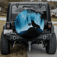 thumbnail image 2 of Lotusprinthandmade Wolf In Night Blue Spare Tire Cover With Backup Camera Hole 6 Sizes (32 in.), 2 of 7