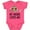 Vintage Hot Pink, variant on Inktastic Mema Loves Me Girl Owl Girls Baby Bodysuit