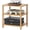 Natural, variant on 3-Tier AV Media Player Stand, Natural Stereo Cabinet, Modern Audio Shelf, Wooden TV Stand,Game Console Shelf, Multifunctional Entertainment Center, Suitable for Home, Conference Room