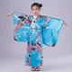 thumbnail image 3 of Niños Niñas Ropa Kimono Bata Japonesa Disfraz De Manga Larga, 3 of 7