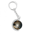 thumbnail image 1 of emerald white nebulae rotatable keyholder disc accessories chain clip, 1 of 3