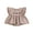 Khaki, variant on BemeyourBBs Baby Romper, Short Sleeve Crew Neck Letters Print Summer Bodysuit