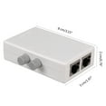 thumbnail image 3 of 2 Port RJ45 Networks Switches 2 to 1 RJ45 Splitter Internet Extender RJ45 Connector Coupler Ethernet Cable Adapter, 3 of 8