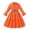 Orange, variant on XEGLSBU Flower Girl Dress 3T Floral Kids Elegant Long Sleeve Lapel Shirt Dress with Belt for Girls Casual Formal Party Dresses Orange Size 7-8 Years