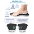 thumbnail image 4 of Soporte para arco Insoles MARRDO 4D Cloud de espuma viscoelástica, color negro, 4 of 6