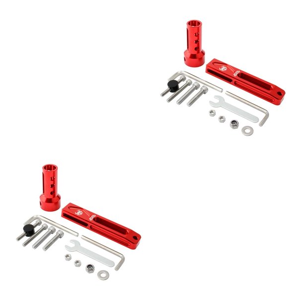 Greeniant Convertidor de adaptador de freno V-Brake a C, estante de extensión, bicicleta de carretera plegable Rojo 2piezas