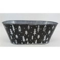 thumbnail image 1 of Black with White Trees Planter, 1 of 1