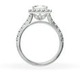thumbnail image 3 of Unique Moments Lab Grown 2 ct Diamond Engagement Ring Princess Halo Solitaire 10K White Gold, 3 of 6