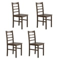 thumbnail image 1 of Gymax Dining Chair Set of 4 Modern Kitchen Wood Chairs W/ Solid Rubber Wood Structure, 1 of 8