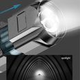 thumbnail image 4 of Yuarrent Linterna LED USB recargable potente brillo antorcha ajustable 3 modos ABS lámpara exterior interior hogar para escalada Type5 NO5 Yuarrent OD017117-01B, 4 of 6