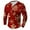 Red, variant on Brondbend Mens Tops Christmas Mens Shirts Long Sleeve Crewneck Button Pullover Printed Comfortable Blouse Loose Going out Clothes Red