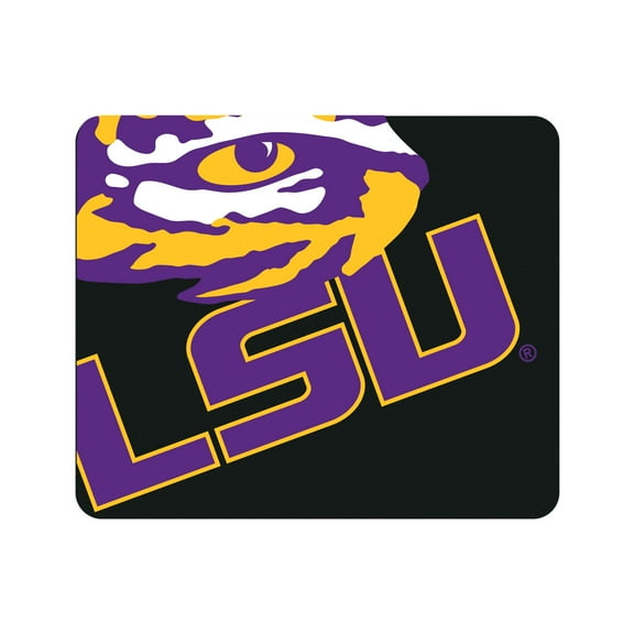 Louisiana State University Black Mouse Pad, Cropped