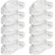 thumbnail image 1 of QPENWEI Lot de 10x lingette microfibre accessoire pour nettoyeur vapeur - Aussi pour voiture cuisine vaisselle vitre écran, 1 of 3