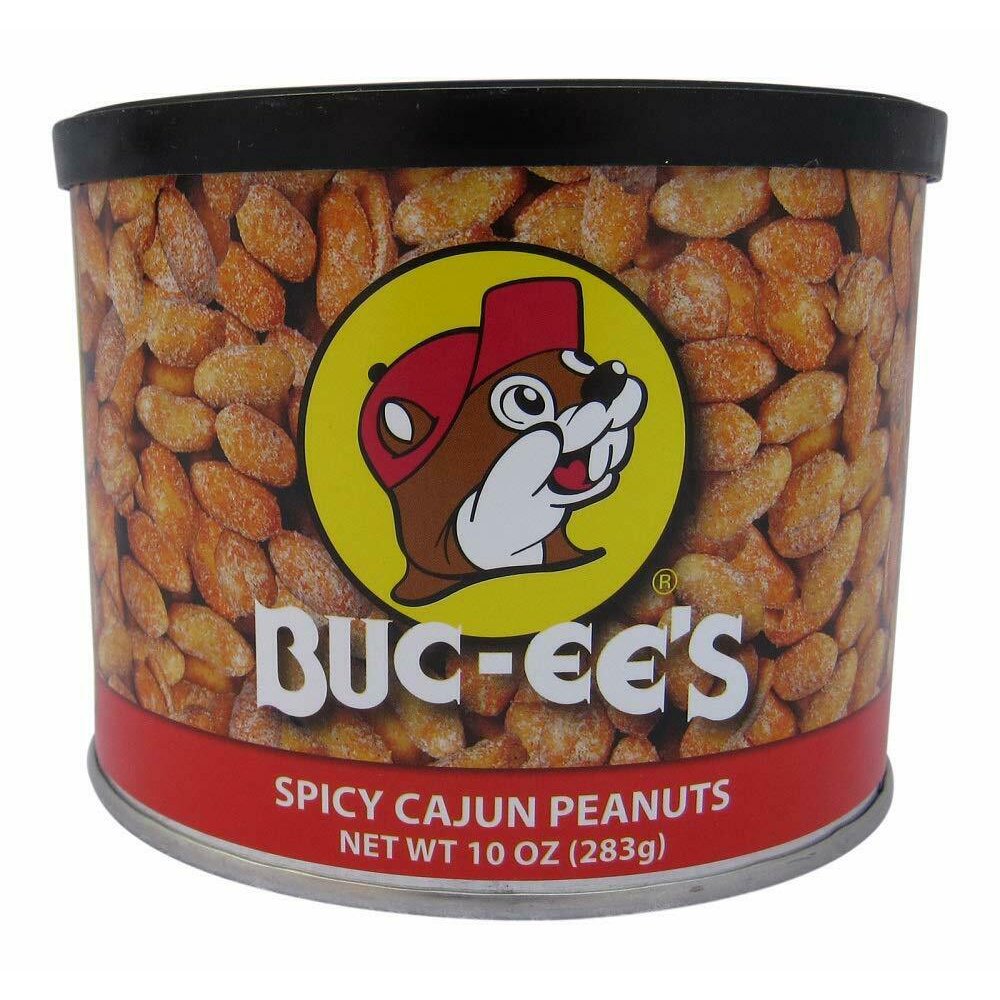 Bucee's Spicy Cajun Peanuts in Resealable Can, 10 Ounces