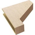 thumbnail image 6 of 6"W x 24"D x 24"H Thin Clemmons Rough Cedar Woodgrain TimberThane Corbel, Primed Tan, 6 of 6