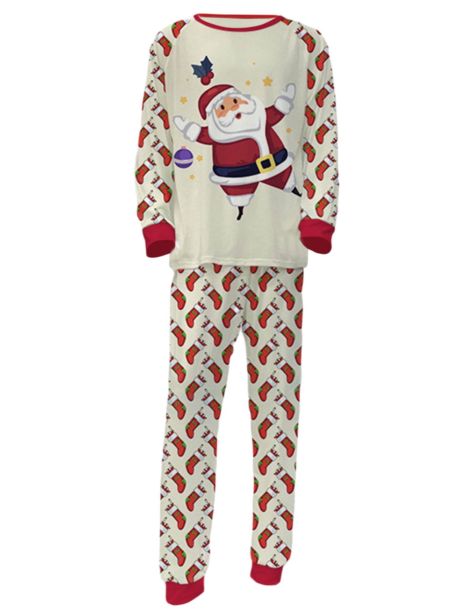 SAYOO Family Matching Christmas Pajamas Sets Long Sleeve Santa Claus